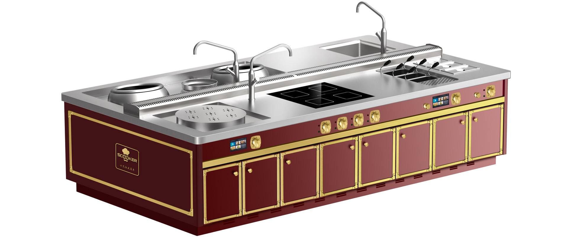 chất lượng Dòng bếp đảo tích hợp nhà máy sản xuất